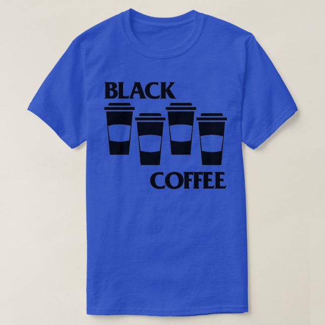 T-shirt Black Coffee Black Flag parodie  (Design devant)