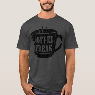 T-shirt Black Coffee Freak coffee cup