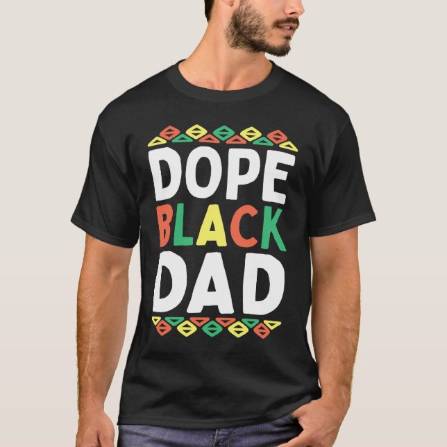 T-shirt Black Dad African American Black History Month Pri (Devant)