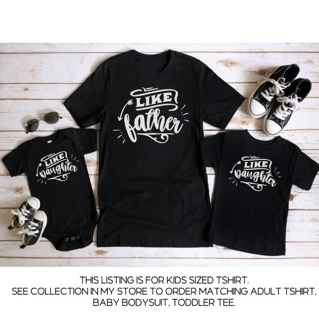 T-Shirt Black Daddy et moi en jumelage père fille enfants (Créateur téléchargé)