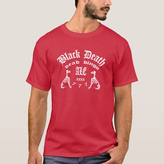 T-shirt Black Death 777 - Dead Dingo Ale (Devant)