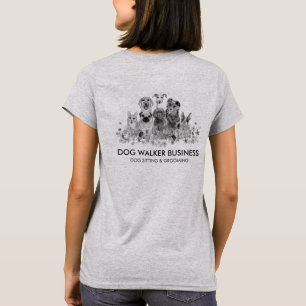 T-shirt Black Dogs Services marcheur préparateur