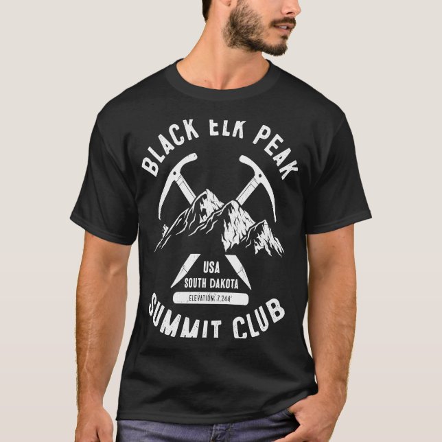 T-shirt Black Elk Peak Summit Club I Grimpé Black Elk Pea (Devant)