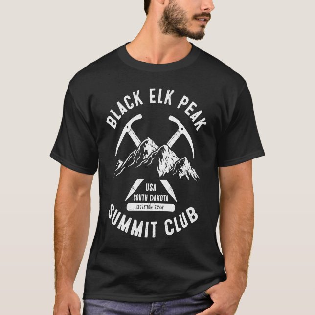 T-shirt Black Elk Peak Summit Club I Grimpé Black Elk Pea (Devant)