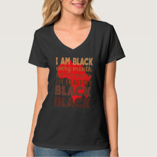 T-shirt Black Every Month Black History African Bhm Blacki
