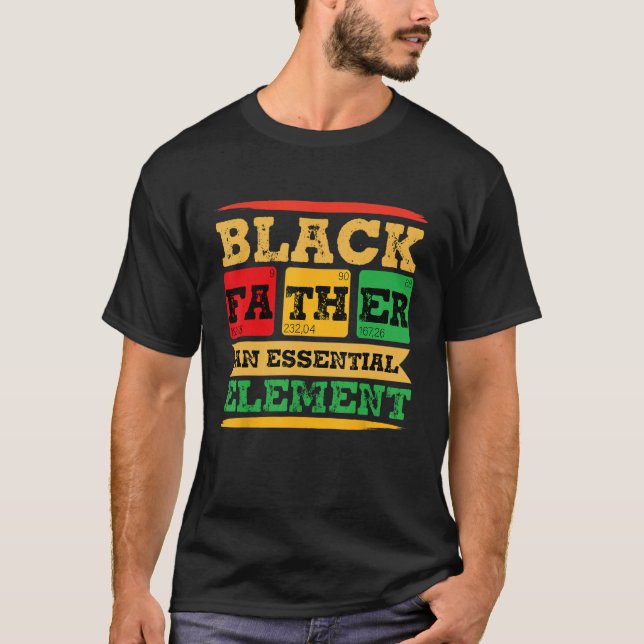 T-shirt Black Father Essential Element Father s Day  Black (Devant)
