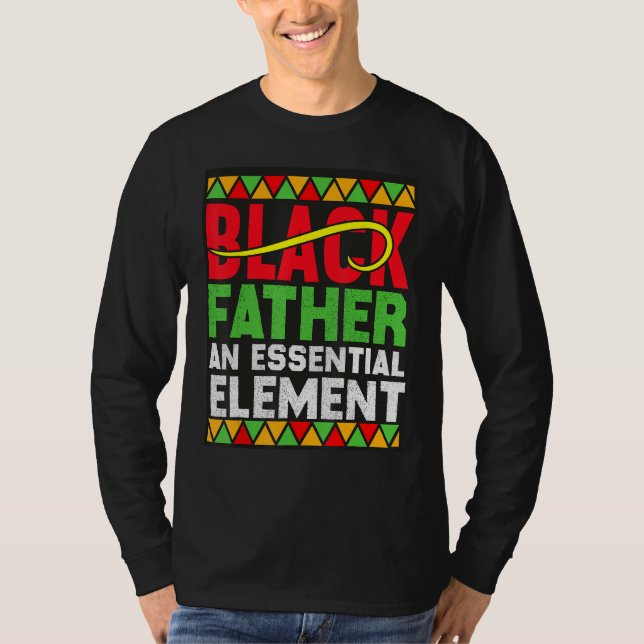T-shirt Black Father The Essential Element Father s Day  D (Devant)