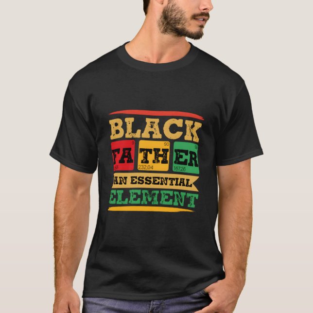 T-shirt Black Father The Essential Elet Father'S Day Black (Devant)