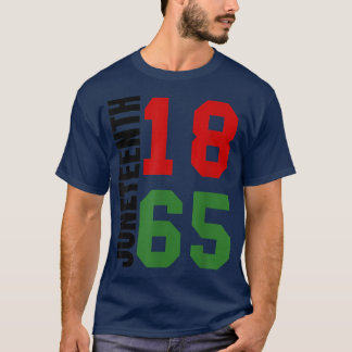 T-shirt Black Fier Africain-Américain Tenue Pour La 19E Ju