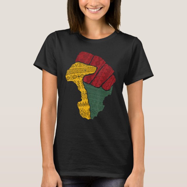 T-shirt Black Fist Shirt African American Pride Black Hist (Devant)