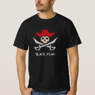 T-shirt Black Flag Pirate Skull