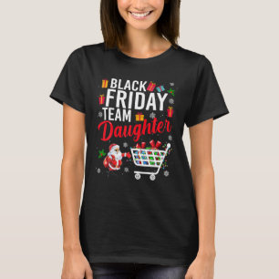 T-shirt Black Friday Équipe fille mignonne Noël Shopping