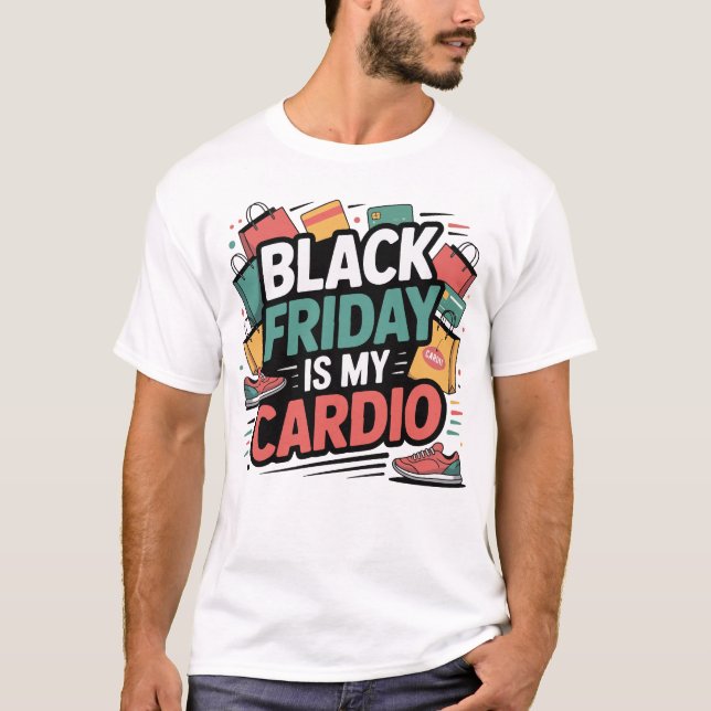 T-shirt Black Friday est My Cardio (Devant)