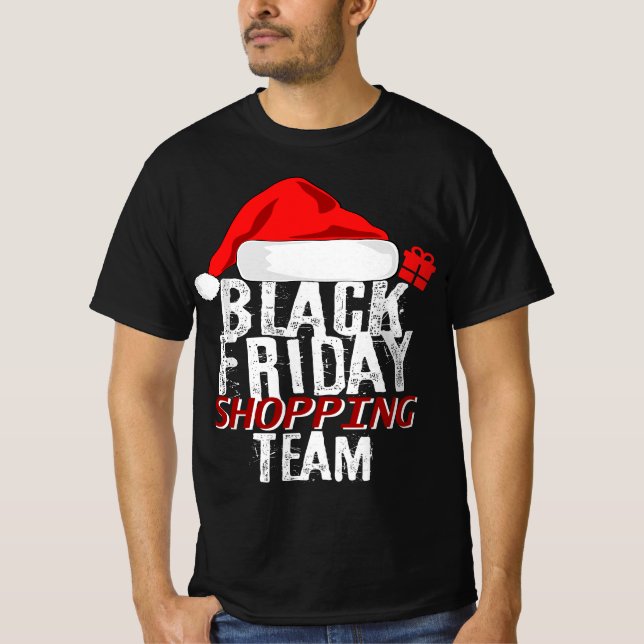 T-shirt Black Friday Shopping Team (Devant)