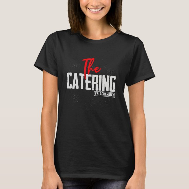 T-shirt Black Friday Shopping Team Catering Matching Coupl (Devant)
