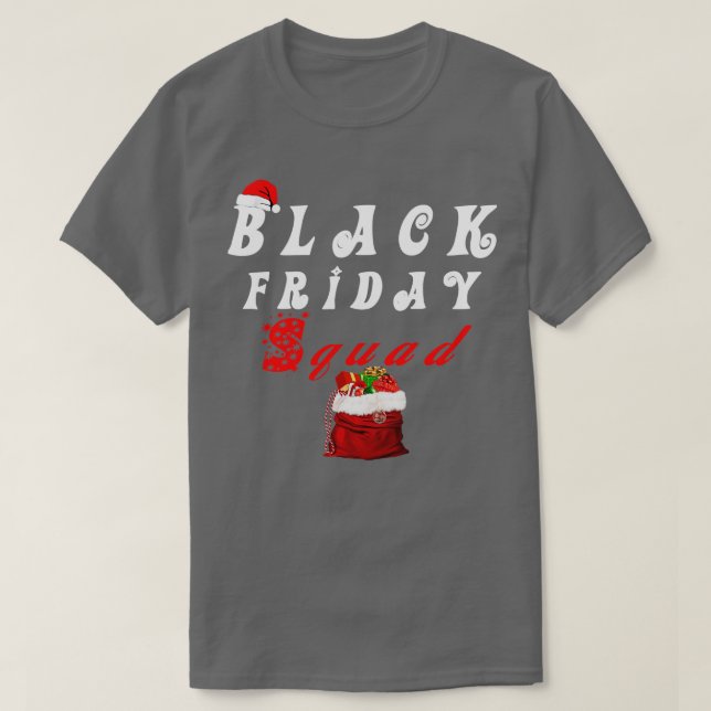 T-shirt Black Friday Squad Shopping Team, Funny Christmas (Design devant)