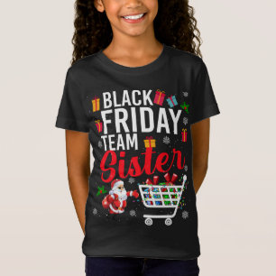 T-Shirt Black Friday Team Soeur Cute Christmas Shopping L