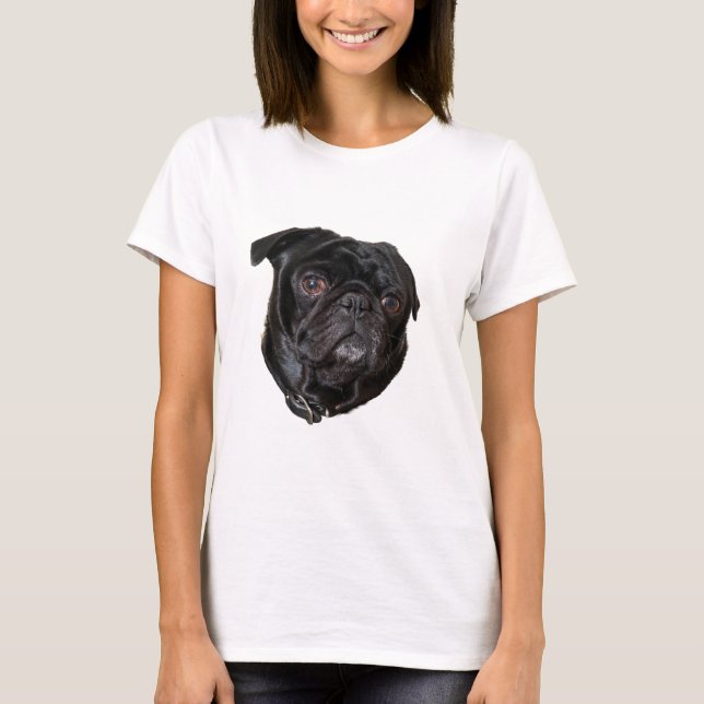 T-shirt Black Funny Carlin (Devant)