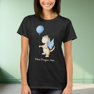 T-shirt Black Future Dragon’s Mom Baby Dragon Maman to Be