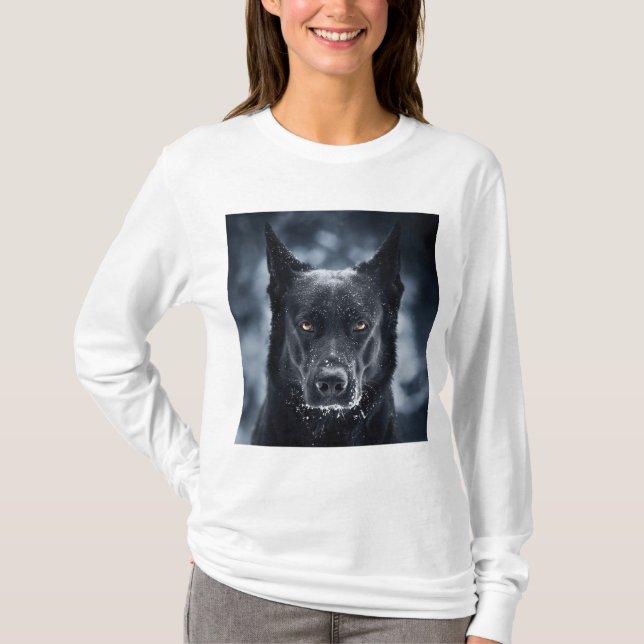T-shirt Black German Shepherd (Devant)