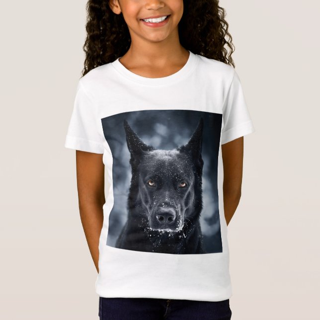 T-Shirt Black German Shepherd (Devant)