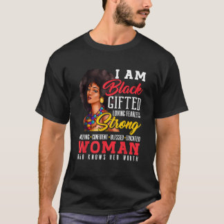T-shirt Black Gifted Loong Forte Femme Noir Histoire Lun