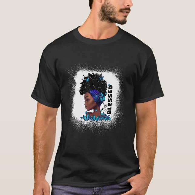 T-shirt Black Girl Christian Black Queen Afro Africain Jus (Devant)