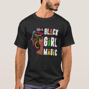 T-shirt Black Girl Magic Black History Mois Panthers