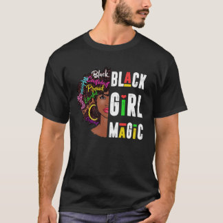 T-shirt Black Girl Magic Black History Mois Panthers