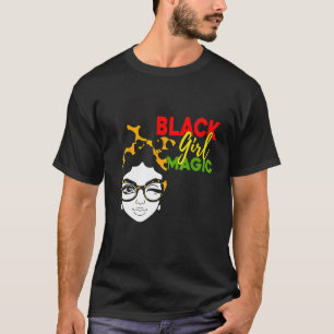 T-shirt Black Girl Magic Leopard Girl Black History Mois