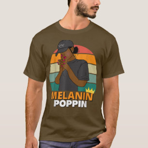 T-shirt Black Girl Magic Melanin Femmes Filles Afro-Améric