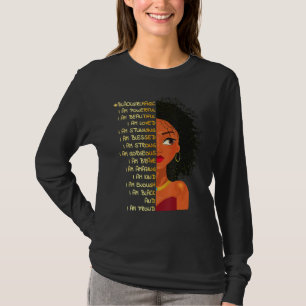 T-shirt Black Girl Magic Melanin Queen Afrique American Bl