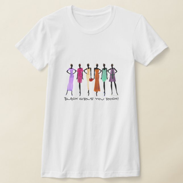 T-shirt Black Girls You Rock (Poser)