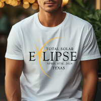 Black & Gold 2024 Texas Total Solar Eclipse