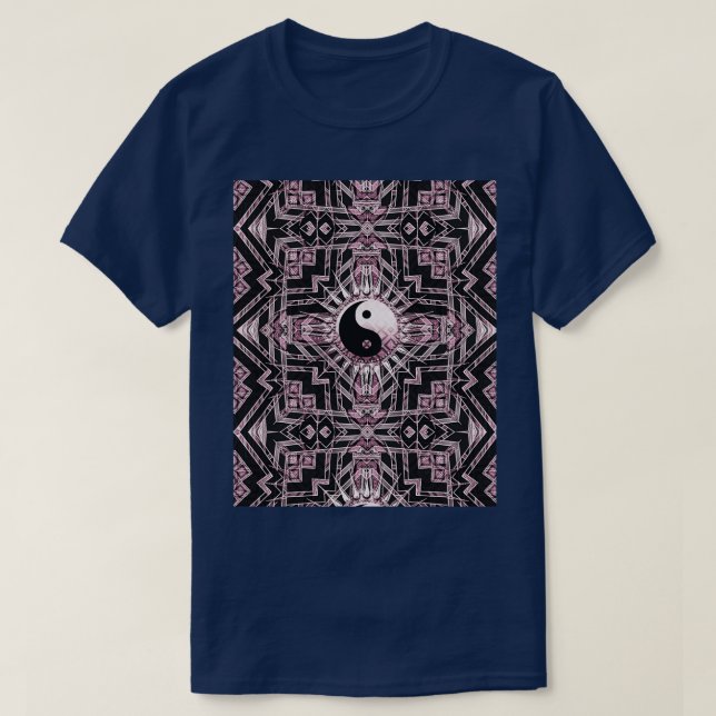 T-shirt Black Gold Art déco New Age fusion v2 Graphisme (Design devant)