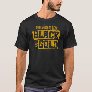 T-shirt Black Gold Game Day Group pour le football du lycé