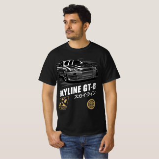 T-shirt Black GT-R Skyline R34