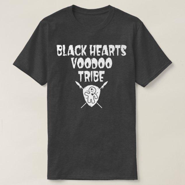 T-shirt Black Hearts Voodoo Tribe Shield 249 (Design devant)