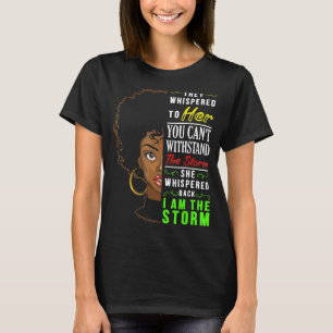 T-shirt Black Histoire Mois Chemise Africaine Femme Afro J