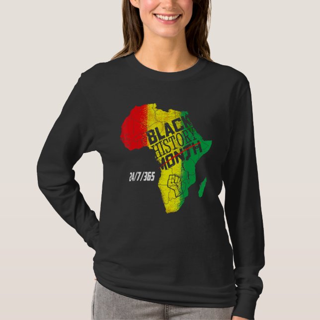 T-shirt Black History 247365 Men Women Kids Black History  (Devant)