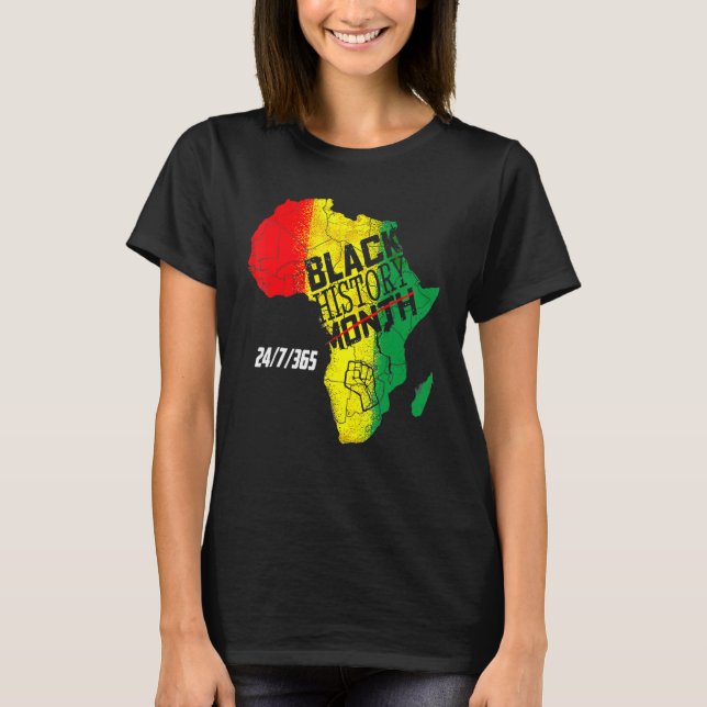 T-shirt Black History 247365 Men Women Kids Black History  (Devant)