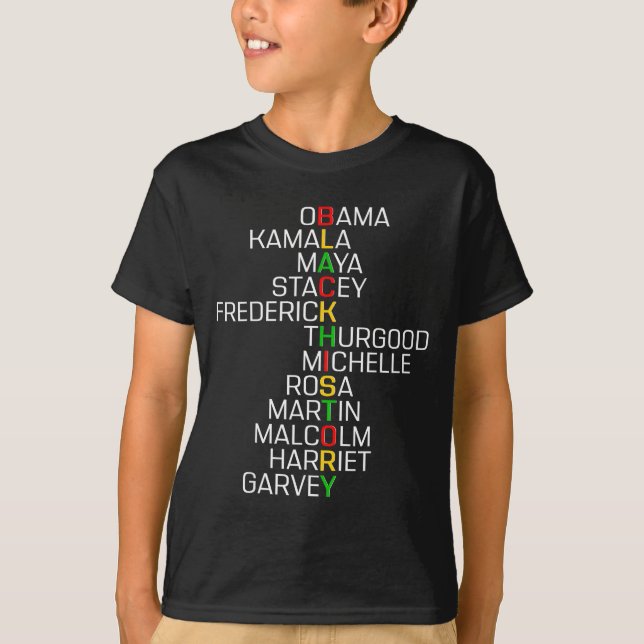 T-shirt Black History Black Leaders Melanin African Men Wo (Devant)