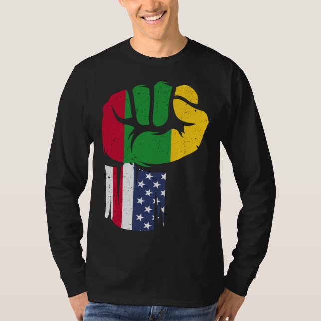 T-shirt Black History Is American History  Black History M (Devant)