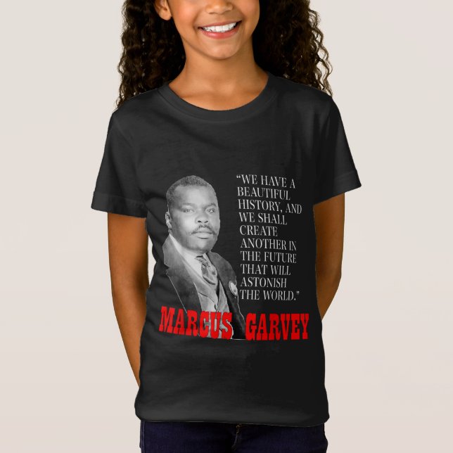 T-Shirt Black History Mois Fierté Cadeau Marcus Garvey Cit (Devant)