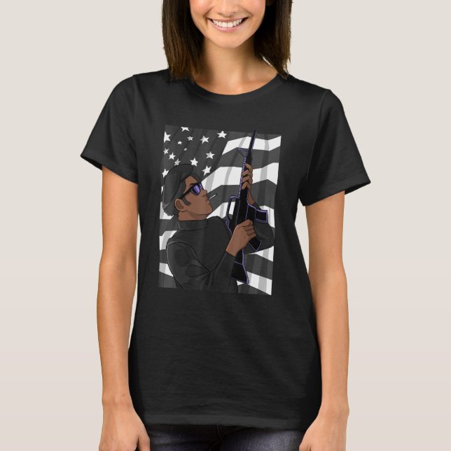 T-shirt Black History Mois Panther (Devant)