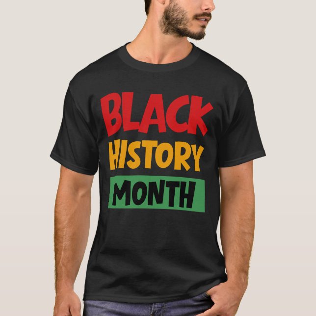 T-shirt Black History Month (Devant)
