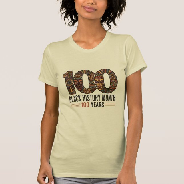 T-shirt Black History Month 100th AnniversaryT-Shirt (Devant)