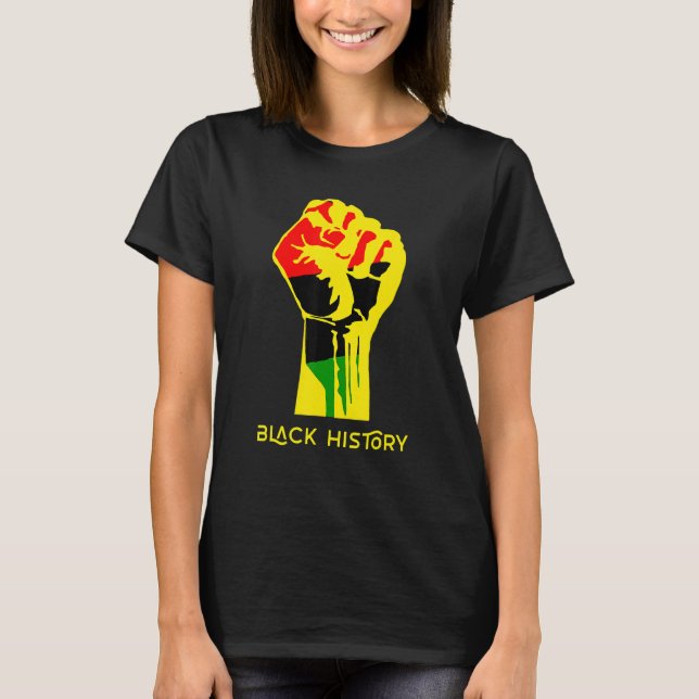 T-shirt Black History Month 2023 African American Pride Po (Devant)