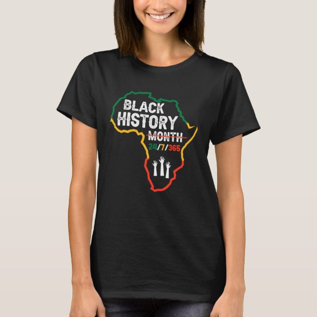 T-shirt Black History Month 247365 African Melanin Black P (Devant)