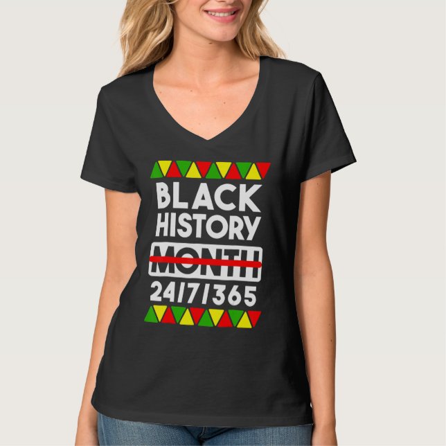T-shirt Black History Month 247365 Gift Pride African Amer (Devant)